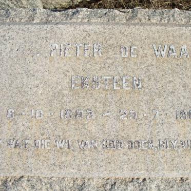 EKSTEEN Pieter de Waal 1883-1960