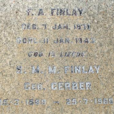 FINLAY F.A. 1871-1943 &amp; S.M.M. GERBER 1899-1969