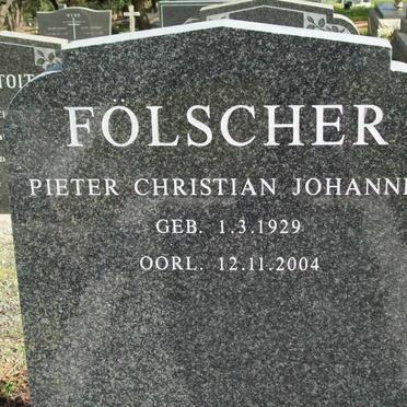 FOLSCHER Pieter Christiaan Johannes 1929-2004