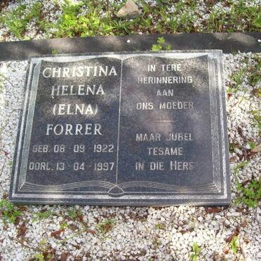FORRER Christina Helena 1922-1997