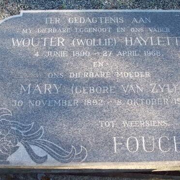 FOUCHE Wouter Haylett 1890-1968 &amp; Maria VAN ZYL 1892-1971
