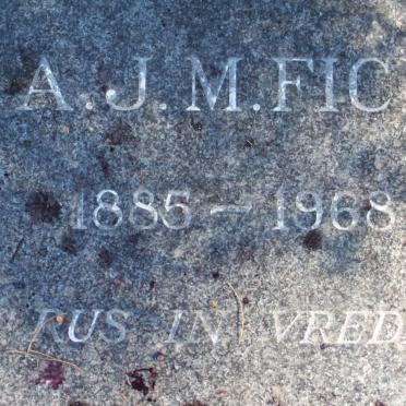 FICK A.J.M. 1885-1968