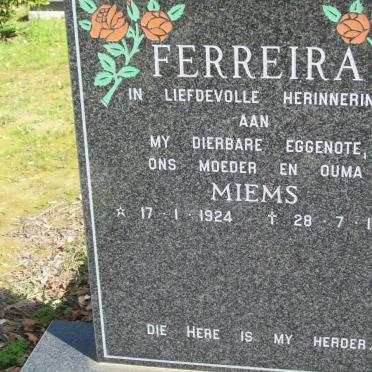 FERREIRA Miems 1924-1996