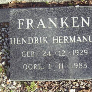FRANKEN Hendrik Hermanus 1929-1983