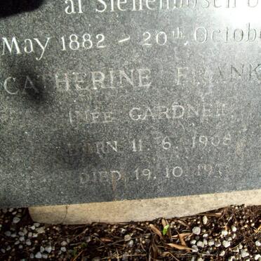 FRANKEN Catherine nee GARDNER 1908-197?