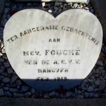 FOUCHE Sophia Johanna nee DU TOIT 1880-1918