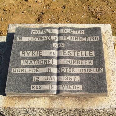GRIMBEEK Rykie -1957 :: GRIMBEEK Estelle -1957