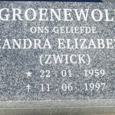 GROENEWALD Zandra Elizabeth nee ZWICK 1959-1997
