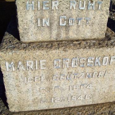 GROSSKOPF Marie nee GRUTZNER 1864-1946