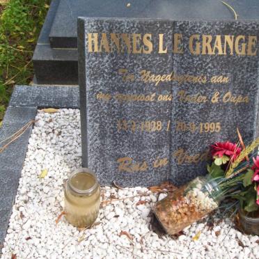 GRANGE Hannes, le 1928-1995