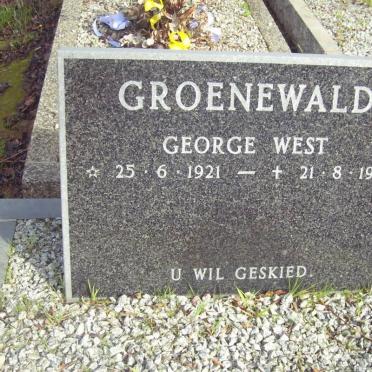 GROENEWALD George West 1921-1992