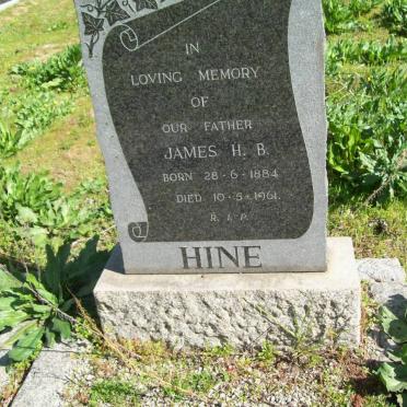 HINE James H.B. 1884-1961