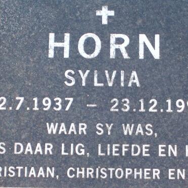 HORN Sylvia 1937-1999
