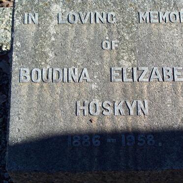HOSKYN Boudina Elizabeth 1886-1958