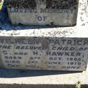 HAWKER Wilhelm Patrick 1908-1910