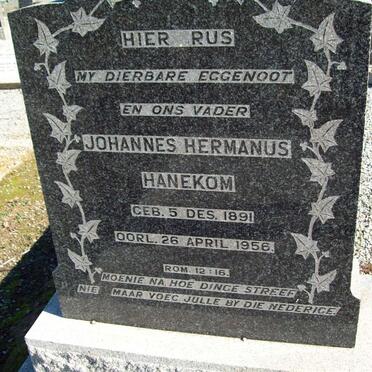 HANEKOM vanne