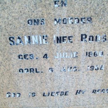 HAUPT Philip Jacob 1858-1902 &amp; Sannie ROOS 1860-1958