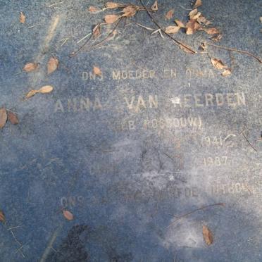 HEERDEN Anna, van nee ROSSOUW 1941-1987