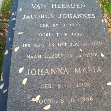 HEERDEN Jacobus Johannes, van 1899-1985 &amp; Johanna Maria 1909-1986