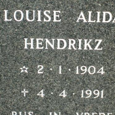 HENDRIKZ Louise Alida 1904-1991