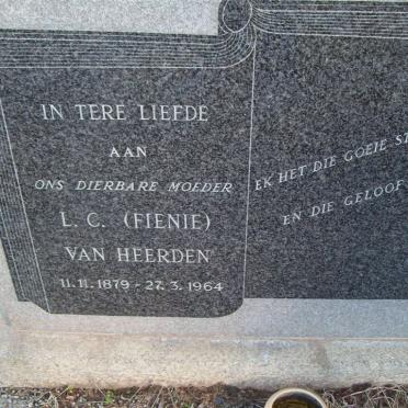 HEERDEN L.C., van 1879-1964