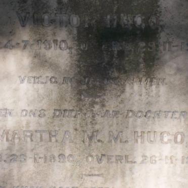 HUGO Victor 1910-1910 :: HUGO Martha M. 1890-1915