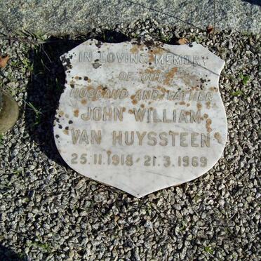 HUYSTEEN John William, van 1918-1969