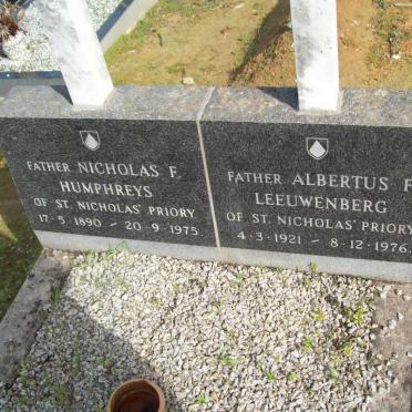 HUMPHREYS Nicolas F. 1890-1975 :: LEEUWENBERG Albertus F. 1921-1976