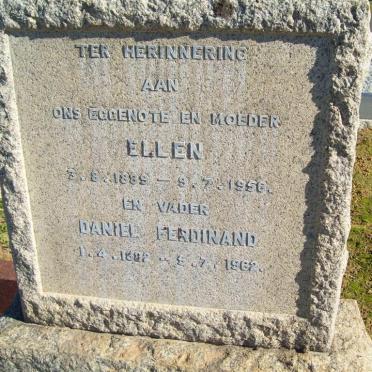 IMMELMAN Daniel Ferdinand 1882-1962 &amp; Ellen 1889-1956