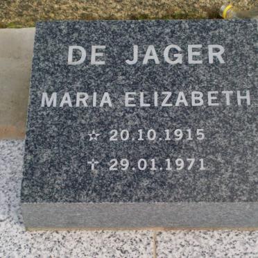 JAGER Maria Elizabeth, de 1915-1971