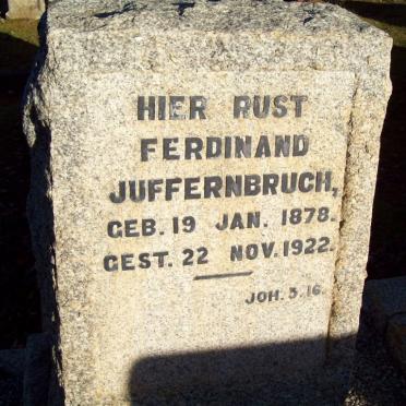 JUFFERNBRUCH Ferdinand 1878-1922