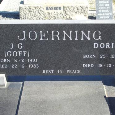 JOERNING J.G. 1910-1983 &amp; Doris 1912-2002