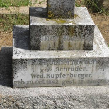 JUFFERNBRUCH F.J.H. previously KRUPFBURGER nee SCHRODER 1842-1913