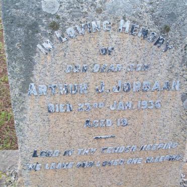 JORDAAN Arthur J. -1936