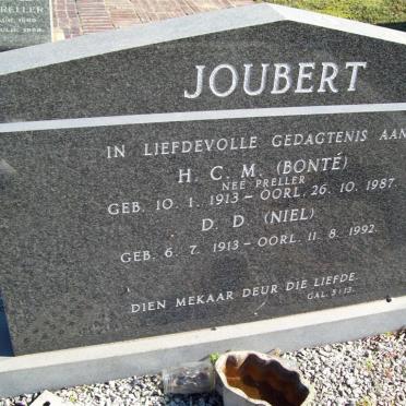 JOUBERT D.D. 1913-1992 &amp; H.C.M. PRELLER 1913-1987