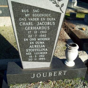 JOUBERT Charl Jacobus Gerhardus 1910-1982 &amp; Aurelia Stoffelina LOUBSER 1912-1995