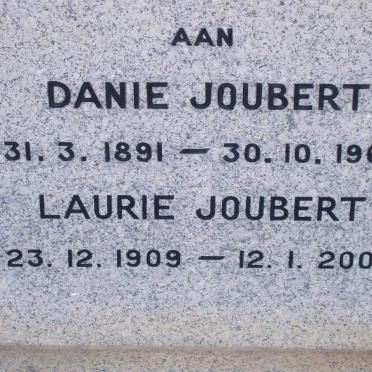JOUBERT Danie 1891-1963 :: JOUBERT Laurie 1909-2003