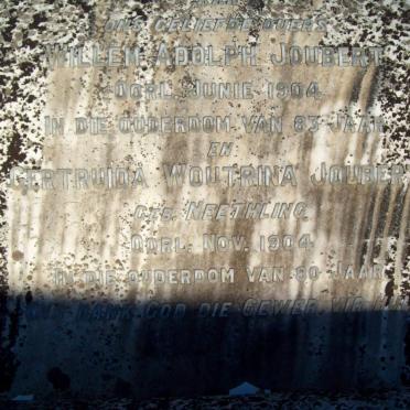 JOUBERT Willem Adolph -1904 &amp; Gertruida Wouterina NEETHLING -1904