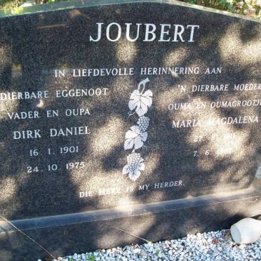 JOUBERT Dirk Daniel 1901-1975 &amp; Maria Magdalena ??-??