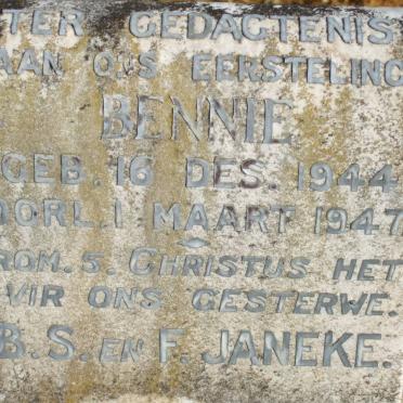 JANEKE Bennie 1944-1947