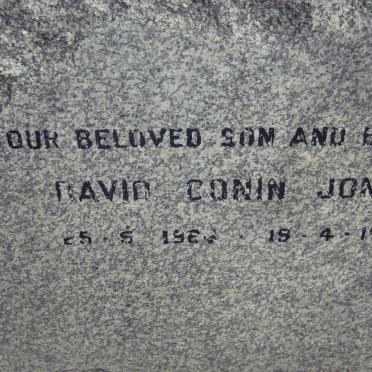 JONES David Conin 19??-1978