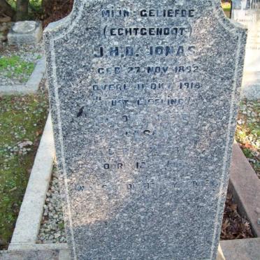 JONAS J.H.D. 1892-1918 &amp; Susan 1881-1965
