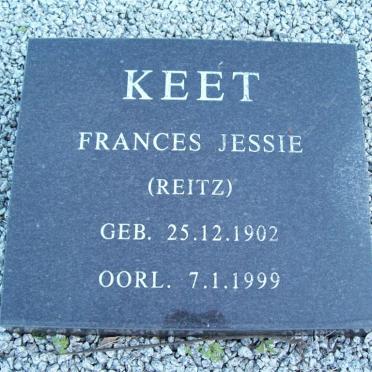 KEET Frances Jessie nee REITZ 1902-1999