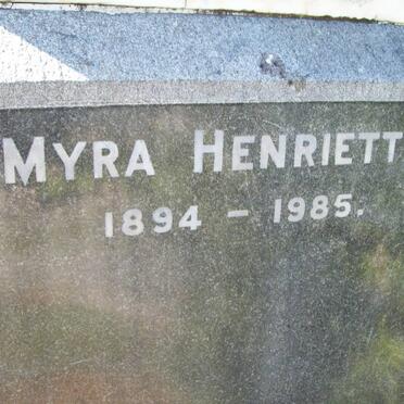 KNOBLAUCH Myra Henrietta 1894-1985