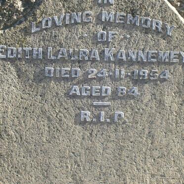 KANNEMEYER Edith Laura -1954