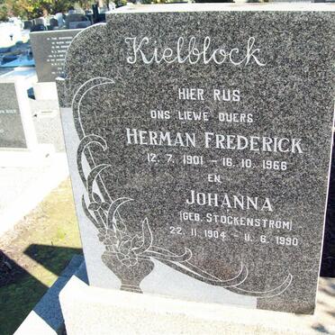 KIEBLOCK Herman Frederick 1901-1966 &amp; Johanna STOCKENSTROM 1904-1990