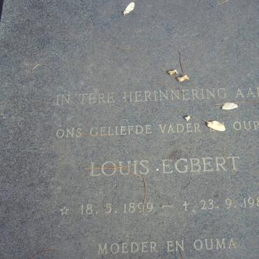 KITSHOFF Louis Egbert 1899-1980 &amp; Maria Johanna Catharina LOUW 1901-1985