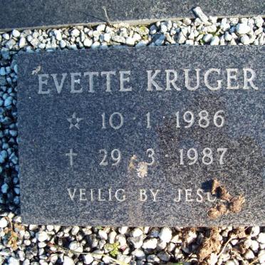 KRUGER Evette 1986-1987