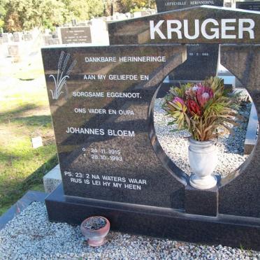KRUGER Johannes Bloem 1915-1993