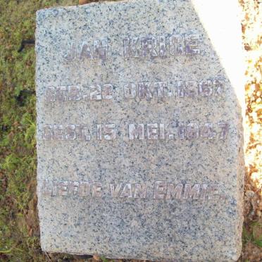 KRIGE Jan 1867-1947